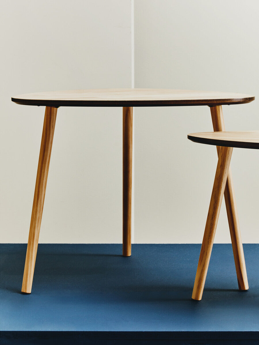 Orsina Rostok Nesting Side Tables – Set of 2 Wooden Mid-Century Tables