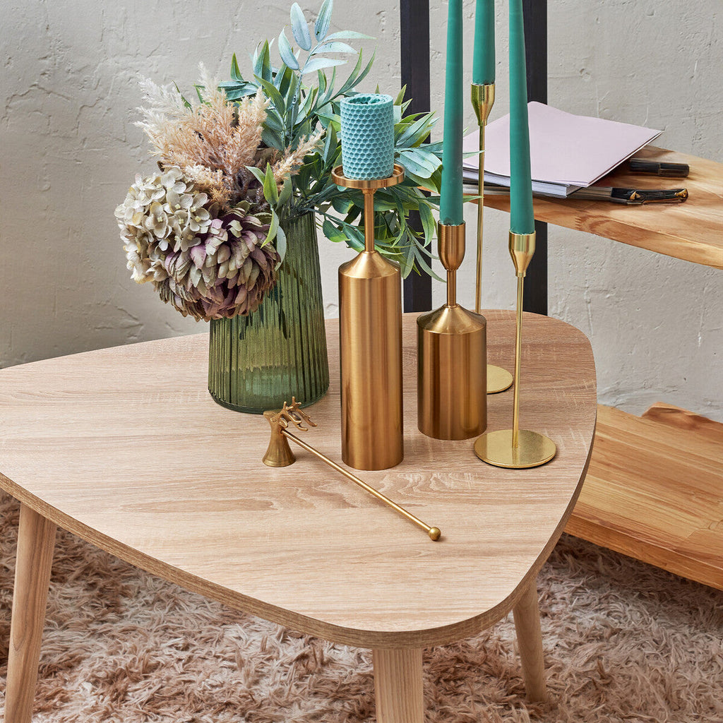 Orsina Rostok Nesting Side Tables – Set of 2 Wooden Mid-Century Tables