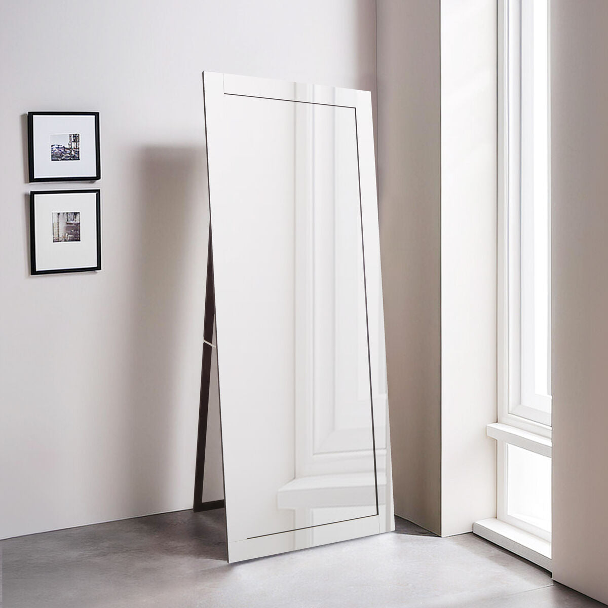 Orsina Avelene Full-Length Floor Standing Mirror with Bevelled Edge