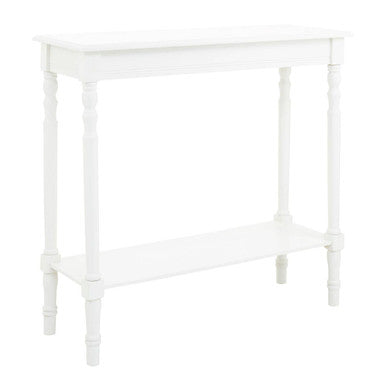 Orsina Heritage White Pine Wood Console Table with Lower Shelf