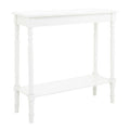 Orsina Heritage White Pine Wood Console Table with Lower Shelf