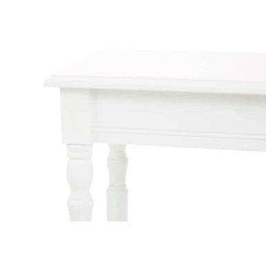 Orsina Heritage White Pine Wood Console Table with Lower Shelf