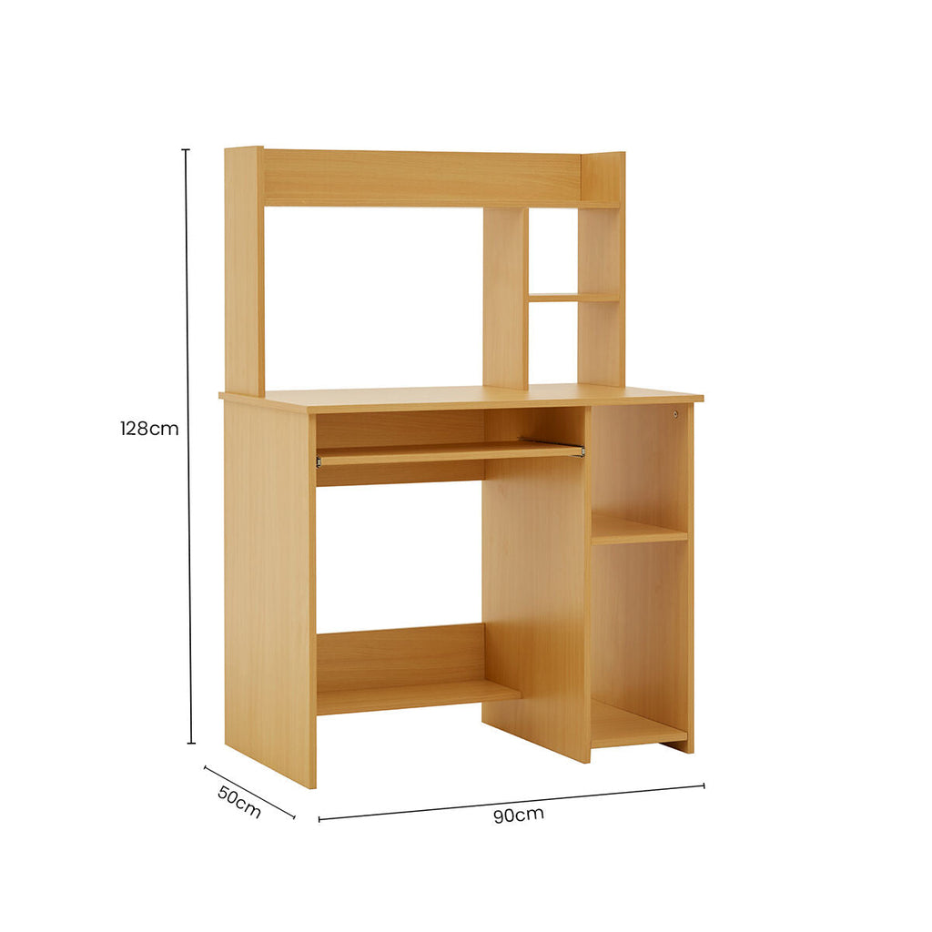 Orsina Bradbury Home Office Desk – Minimalist Wooden Study Desk with Storage