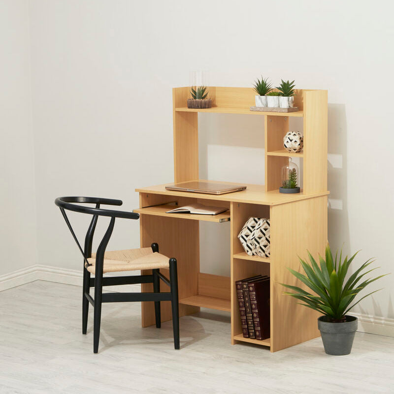 Orsina Bradbury Home Office Desk – Minimalist Wooden Study Desk with Storage