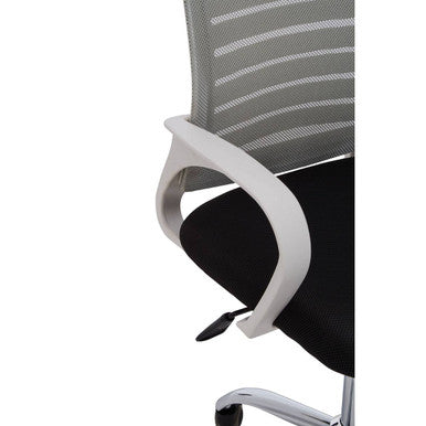 Orsina Fredrick Grey Home Office Chair – Modern Swivel Task Desk Chair