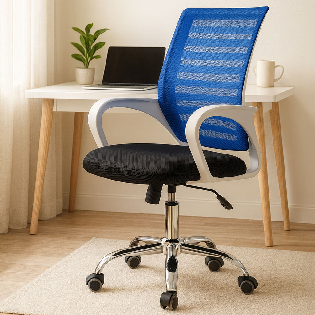 Orsina Fredrick Blue Home Office Chair – Ergonomic Adjustable Seat