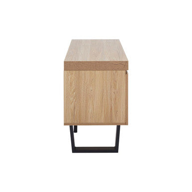 Orsina Oakton Media Unit – Modern Wood TV Stand with Cable Management