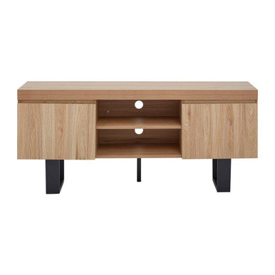 Orsina Oakton Media Unit – Modern Wood TV Stand with Cable Management