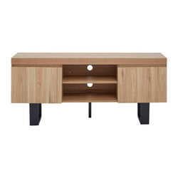 Orsina Oakton Media Unit – Modern Wood TV Stand with Cable Management