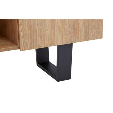 Orsina Oakton Media Unit – Modern Wood TV Stand with Cable Management