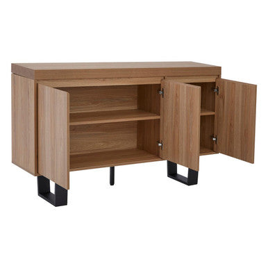 Orsina Oakton Sideboard – Modern Wooden Storage Cabinet & Buffet