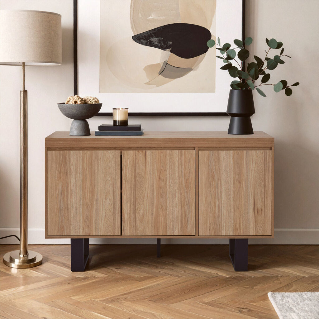 Orsina Oakton Sideboard – Modern Wooden Storage Cabinet & Buffet