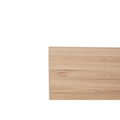 Orsina Oakton Side Table – Natural Wood & Black Metal U-Shaped Base