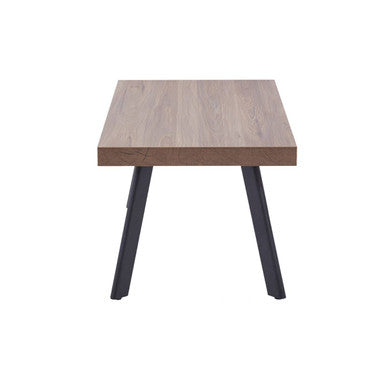 Orsina Oakwill Wood Coffee Table – Modern Rustic with Metal Legs