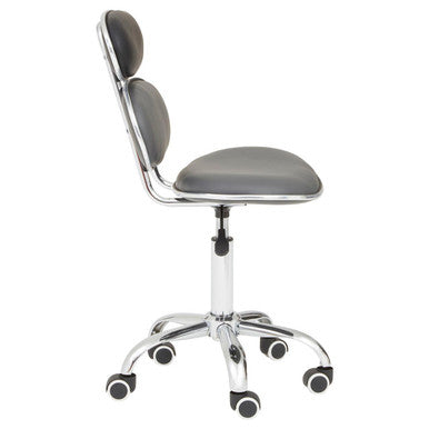 Orsina Fran Black PU Leather Swivel Desk Chair - Home Office Seating