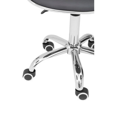 Orsina Fran Black PU Leather Swivel Desk Chair - Home Office Seating