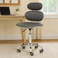 Orsina Fran Black PU Leather Swivel Desk Chair - Home Office Seating
