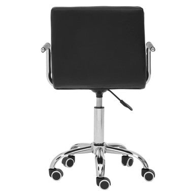 Orsina Finn Black Home Office Chair – Modern Swivel Base Task Chair