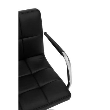 Orsina Finn Black Home Office Chair – Modern Swivel Base Task Chair