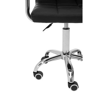 Orsina Finn Black Home Office Chair – Modern Swivel Base Task Chair