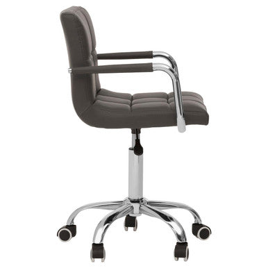 Orsina Finn Grey Swivel Desk Chair – Modern Home Office Task Chair