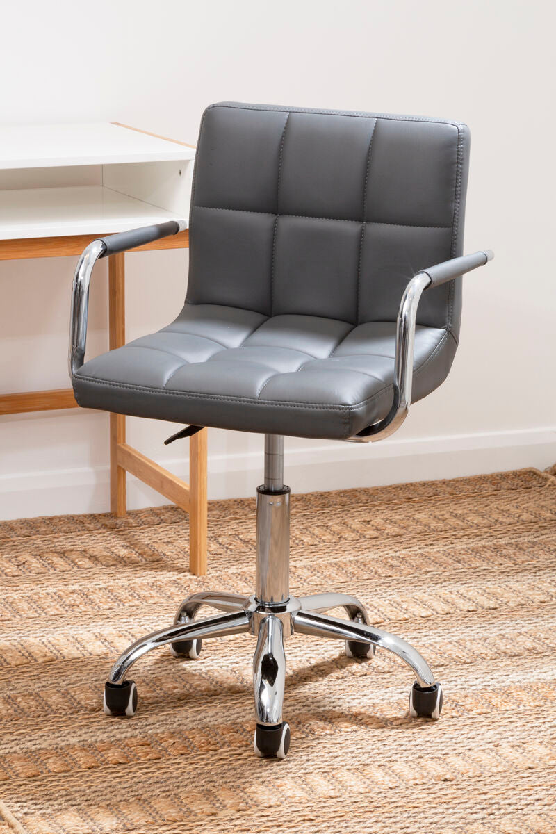 Orsina Finn Grey Swivel Desk Chair – Modern Home Office Task Chair