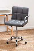 Orsina Finn Grey Swivel Desk Chair – Modern Home Office Task Chair