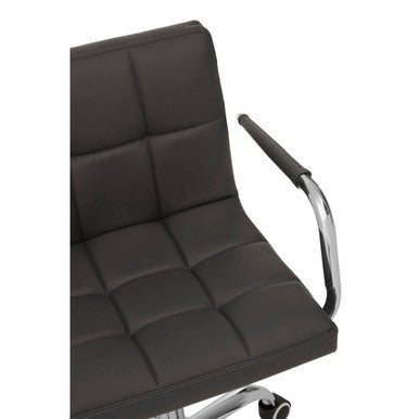Orsina Finn Grey Swivel Desk Chair – Modern Home Office Task Chair