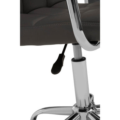Orsina Finn Grey Swivel Desk Chair – Modern Home Office Task Chair