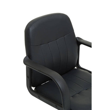 Orsina Flint Black PU Leather Swivel Home Office Desk Chair