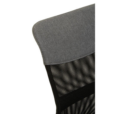 Orsina Fenix Grey Home Office Chair – Modern Swivel Desk Chair with Chrome Arms