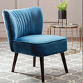 Orsina Regents Park Blue Velvet Accent Chair | Modern Living Room Seating