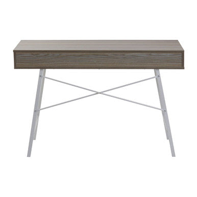 Orsina Bradbury Light Oak Veneer Desk – Two Drawer Modern Workspace