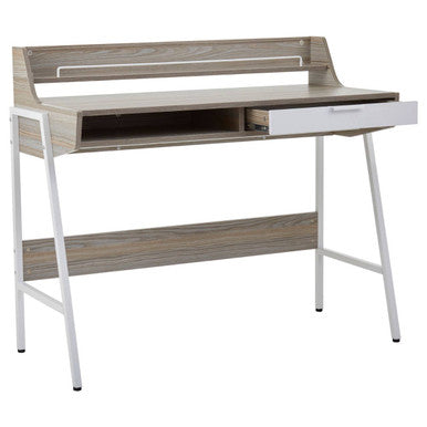 Orsina Bradbury Light Oak Veneer Desk – Compact Home Office Writing Desk