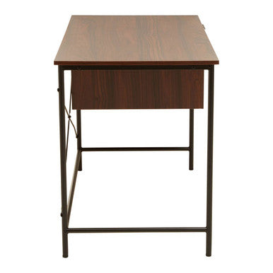 Orsina Bradbury Dark Walnut Veneer Writing Desk with 2 Drawers