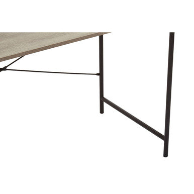 Orsina Bradbury Grey Oak Top Desk – Modern Metal Frame Home Office