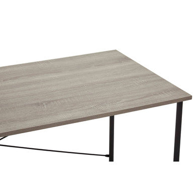 Orsina Bradbury Grey Oak Top Desk – Modern Metal Frame Home Office