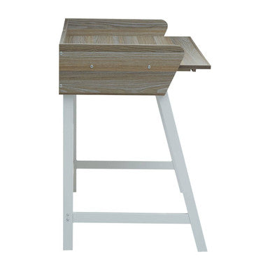 Orsina Bradbury Light Oak Desk – Modern One Drawer Study Table
