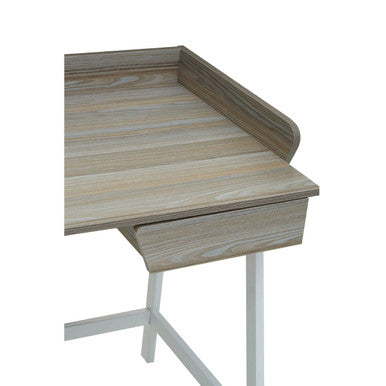 Orsina Bradbury Light Oak Desk – Modern One Drawer Study Table