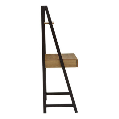 Orsina Bradbury Natural Oak Effect Desk with Industrial Metal Frame