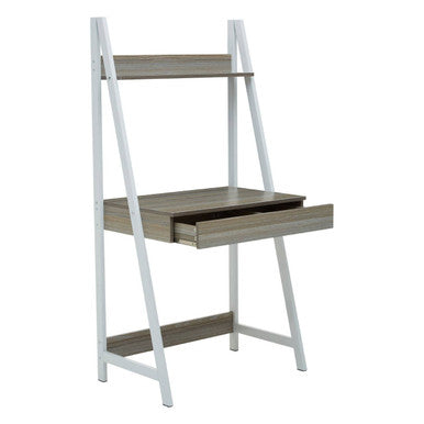 Orsina Bradbury Light Oak Effect Desk – Industrial Metal Writing Desk