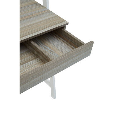 Orsina Bradbury Light Oak Effect Desk – Industrial Metal Writing Desk