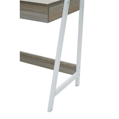 Orsina Bradbury Light Oak Effect Desk – Industrial Metal Writing Desk