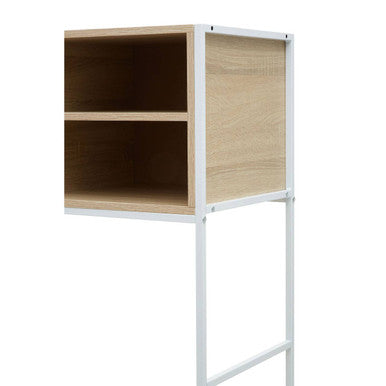 Orsina Bradbury Natural Oak Veneer Home Office Desk – Modern Writing Desk