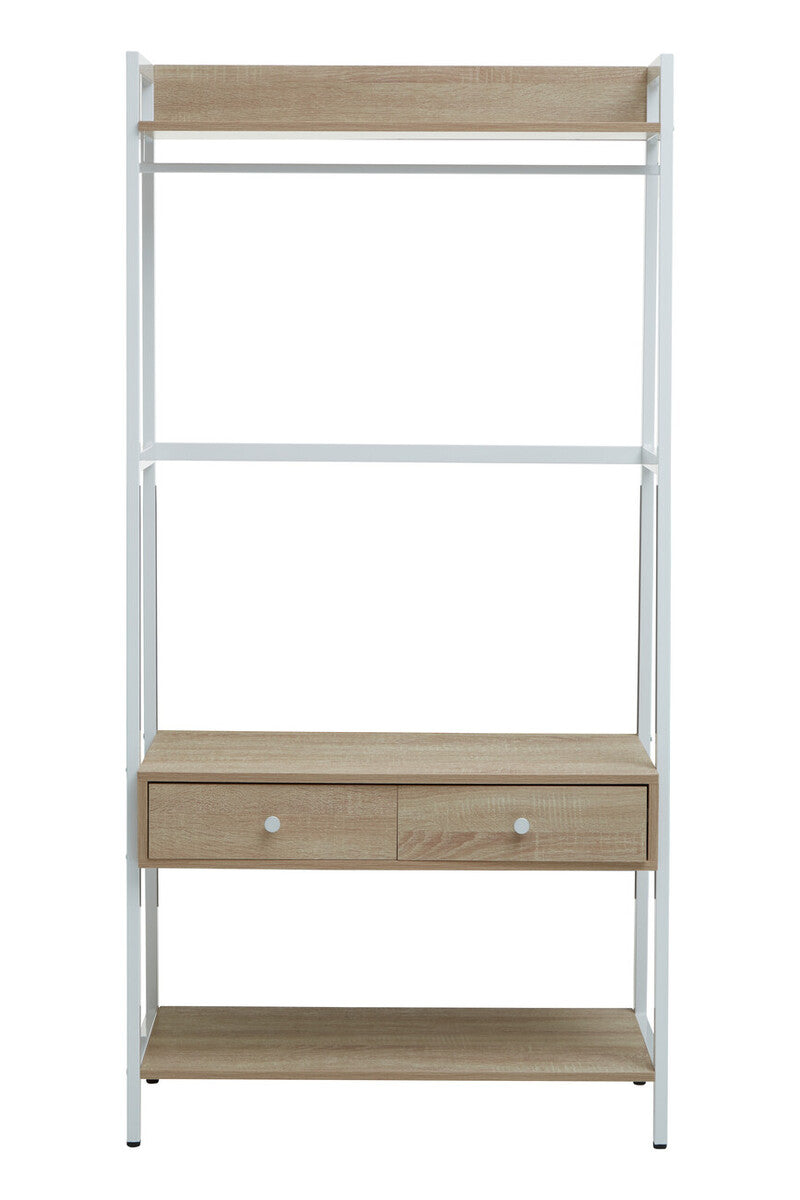 Orsina Bradbury Natural Oak Open Wardrobe – Modular Storage Unit