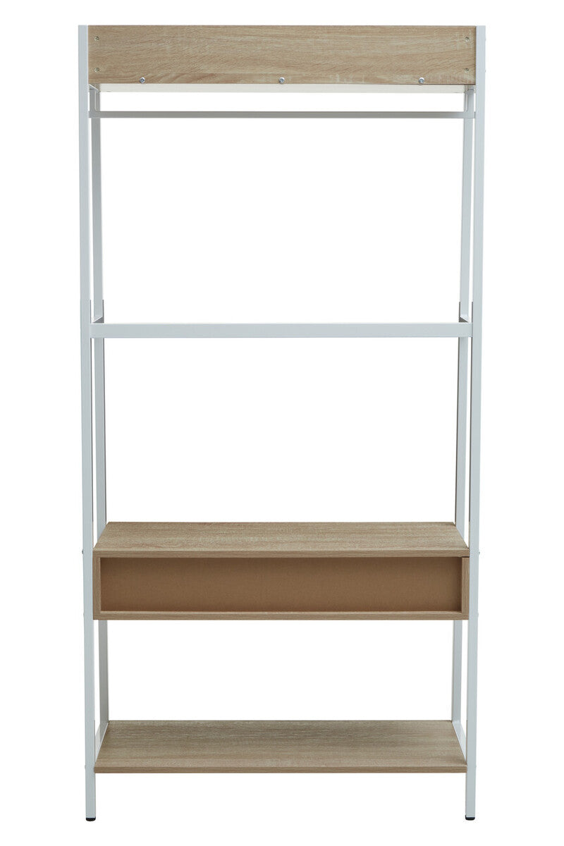 Orsina Bradbury Natural Oak Open Wardrobe – Modular Storage Unit