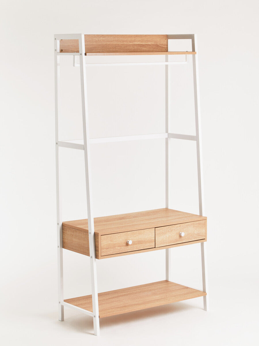 Orsina Bradbury Natural Oak Open Wardrobe – Modular Storage Unit
