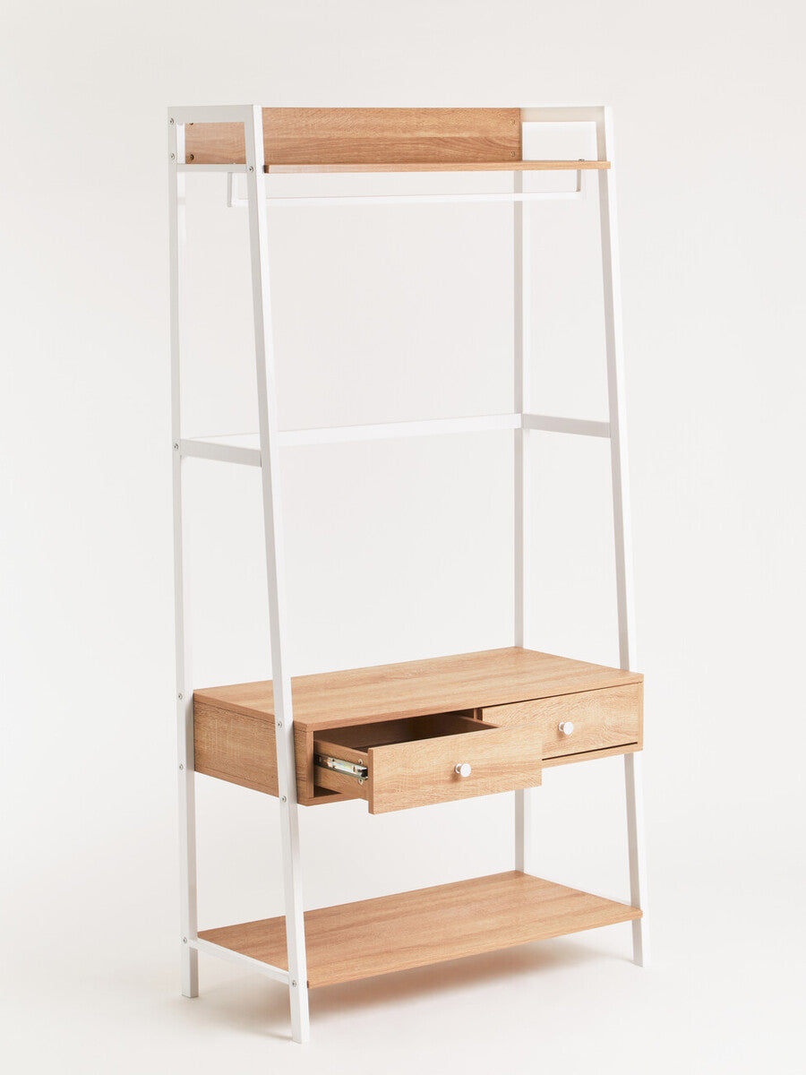 Orsina Bradbury Natural Oak Open Wardrobe – Modular Storage Unit