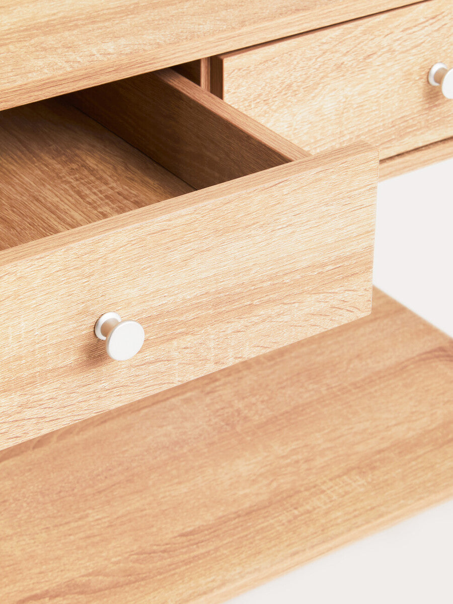 Orsina Bradbury Natural Oak Open Wardrobe – Modular Storage Unit
