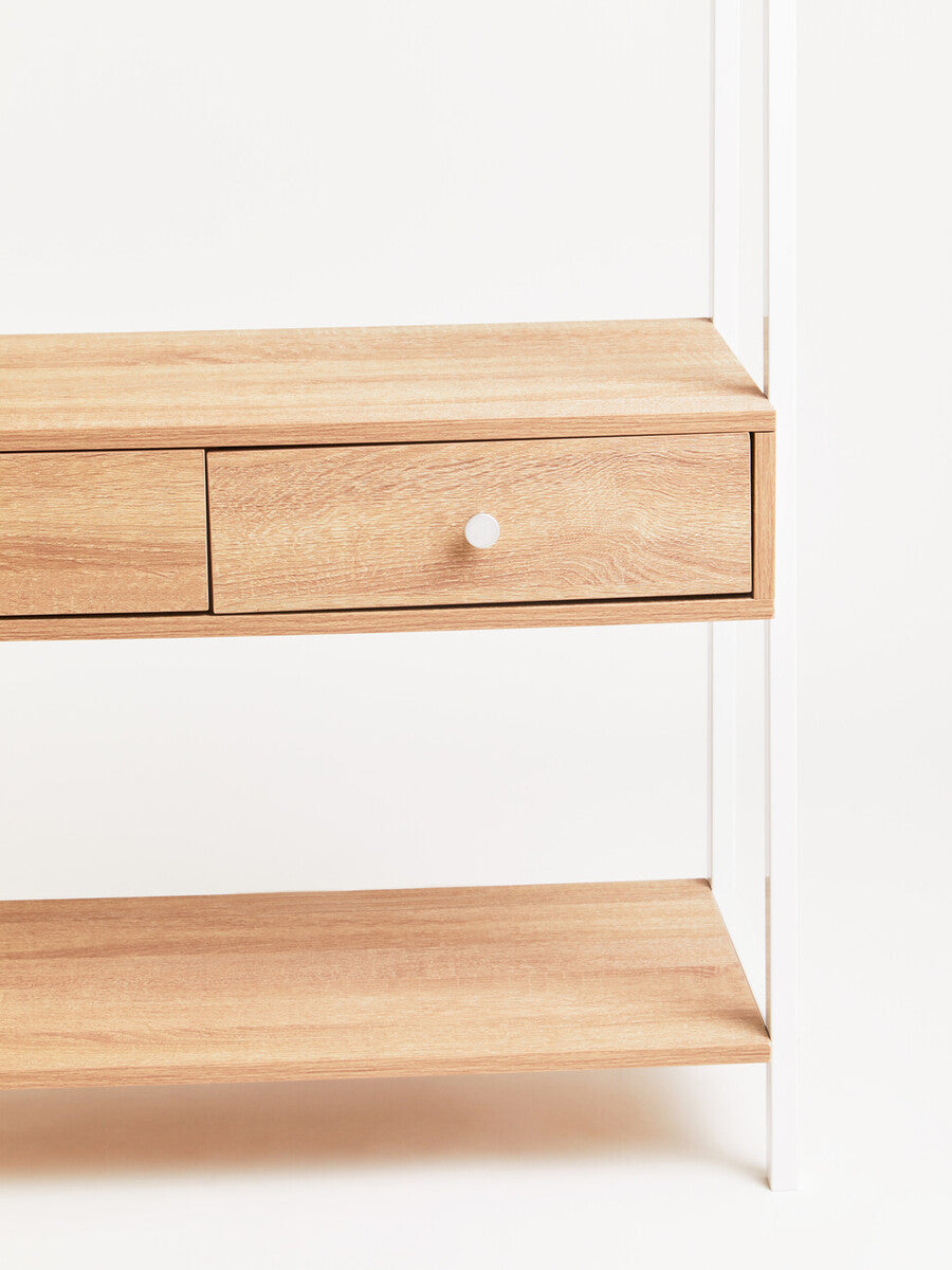 Orsina Bradbury Natural Oak Open Wardrobe – Modular Storage Unit